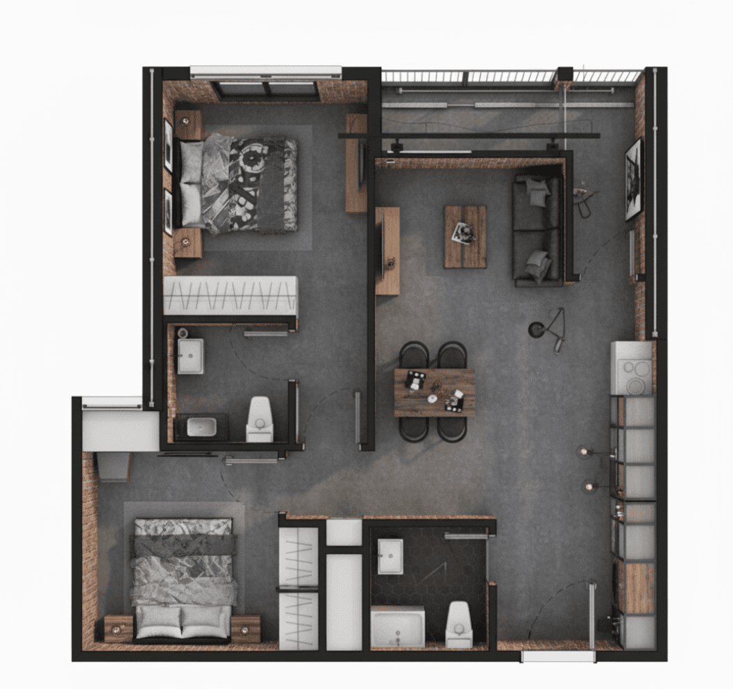 Custom Edited 3D Room